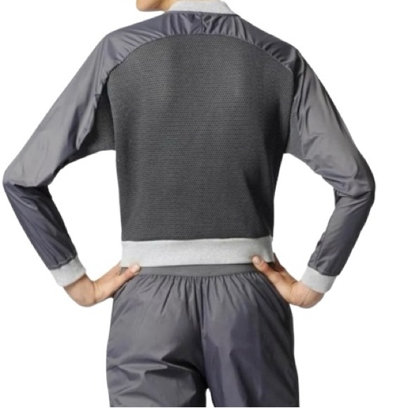 ADIDAS by STELLA MC CARTNEY  large size 12 “BRIGADE “gray 2pc joggers & jacket - Picture 1 of 16